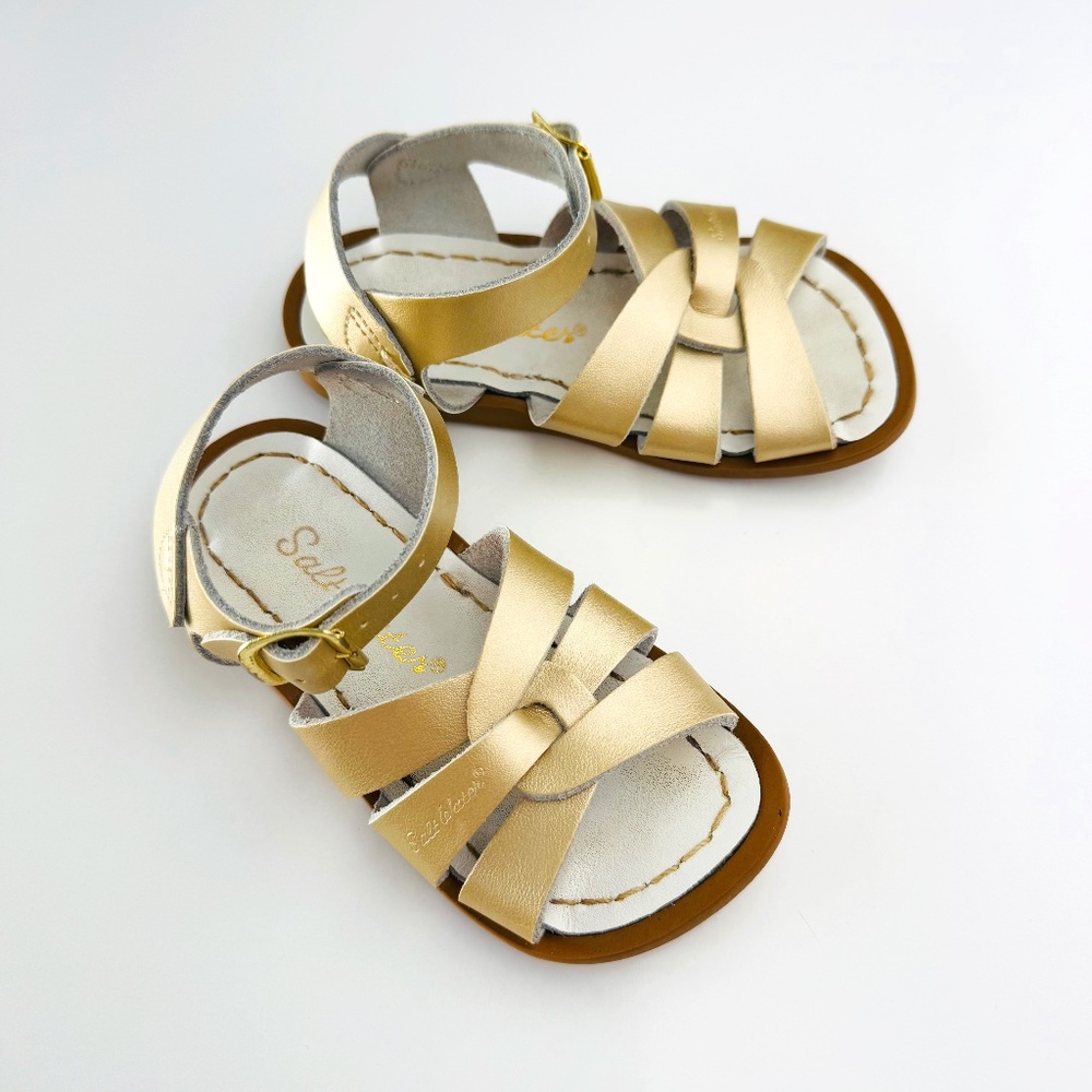 Salt Water Sandals Gold Toddler size 7